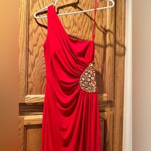 Elegance and Class goes well with this Red Dress
